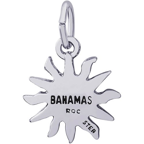 Bahamas Sun Small Charm - Sterling Silver