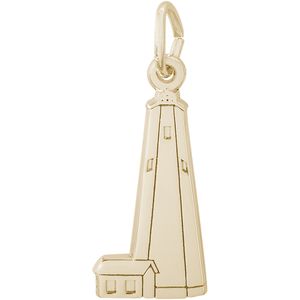 Bald Head Lighthouse Charm - 14K Gold - 10-3526