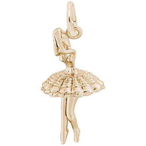 Ballet Dancer Charm 10K Gold - 10-451-0-10K
