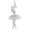 Ballet Dancer Charm Sterling Silver - 10-451-0-SS