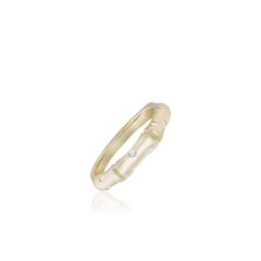 14K Yellow Gold Bamboo Ring