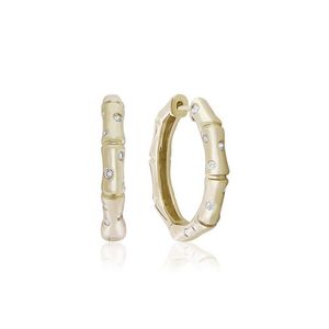 Bamboo Hoop Earrings