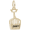 Banff Skiing Gondola Charm - Gold Plated - 10-8439-gp