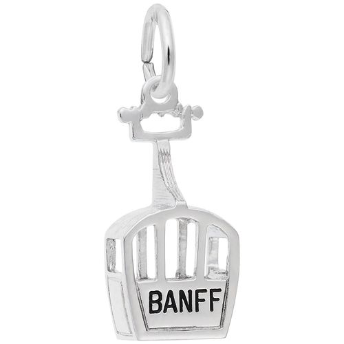 Banff Skiing Gondola Charm - Sterling Silver - 10-8439-s