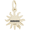 Barbados Sun Small Charm - 14K Gold