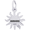 Barbados Sun Small Charm - Sterling Silver