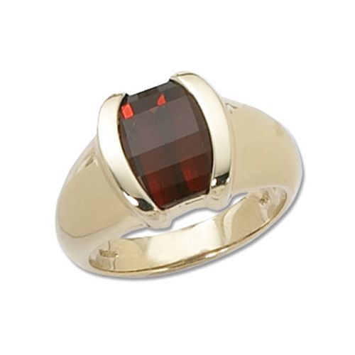 Barrel Citrine Madeira Ring - 14K Yellow Gold Size 7