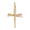 Baseball Bat Cross Charm Gold Plated - 10-1891-0-GP