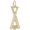 Baseball & Bats Charm Gold Plated - 10-6488