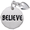Believe Tag With Heart Charm - Sterling Silver - 10-8443
