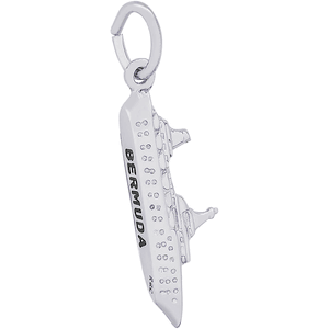 Bermuda Cruise Ship Charm - Sterling Silver