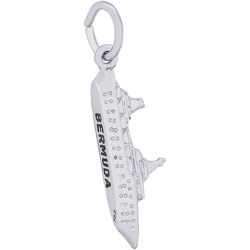 Bermuda Cruise Ship Charm - Sterling Silver