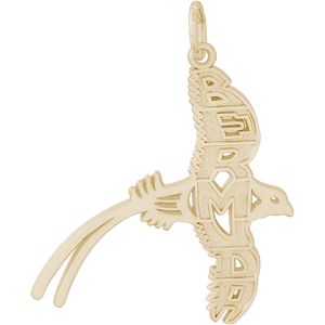 Bermuda Longtail Large Charm - 10K Gold