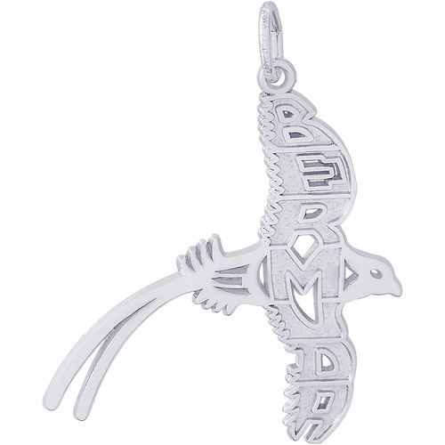 Bermuda Longtail Large Charm - 14K White Gold