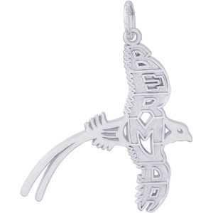 Bermuda Longtail Large Charm - Sterling Silver