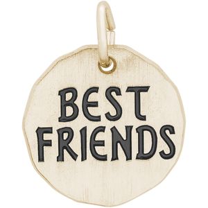 Best Friends Charm Tag - Gold Plated - 10-8437
