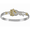 Biker Hook Bracelet - Sterling Silver & 14K Gold 6mm 8.0 Inch
