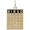 Bingo Card Charm 10K Gold - 10-8323