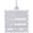 Birth Certificate Charm White Gold - 10-4763