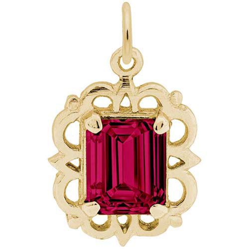Birthstone Charm - Jul Charm 10K Gold - 10-1729-7-10K