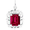 Birthstone Charm - Jul Charm 14K While Gold - 10-1729-7-14KW