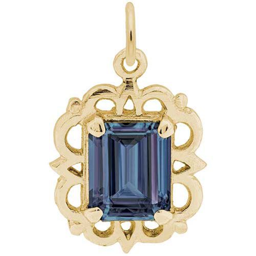 Birthstone Charm - Jun Charm 14K Gold - 10-1729-6-14K