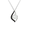 Black Marquise Necklace  Sterling Silver - NN0576B