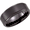 Black PVD Tungsten 8 mm Ridged Band Size 10 - TAR252B:106:P