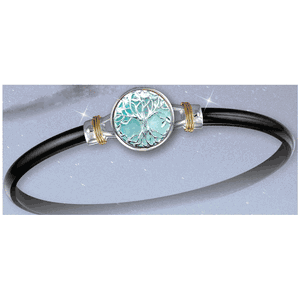 Black Titanium Bar Hook Bracelet - Sterling Silver 14K Gold Wraps 4mm 7.5 Inch