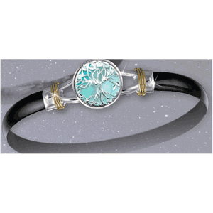 Black Titanium Bar Hook Bracelet - Sterling Silver 14K Gold Wraps 6mm 6.5 Inch - C6TLLBT65