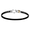 Black Titanium Bar Hook Bracelet - Sterling Silver 14K Gold Wrap 6mm 7.5 Inch - C6HRTBT75