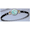 Black Titanium Bar Hook Bracelet - Sterling Silver 14K Gold Wraps 4mm 7.5 Inch