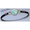Black Titanium Bar Hook Bracelet - Sterling Silver 14K Gold Wraps 4mm 7 Inch