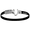Black Titanium Bracelet - Sterling Silver Hook Sterling Silver Wrap 6mm 7 Inch