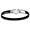 Black Titanium Heart Hook Bracelet - Sterling Silver 4mm 7.5 Inch