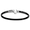 Black Titanium Hook Bracelet - Sterling Silver 4mm 9.0 Inch