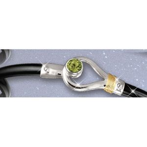 Black Titanium Peridot Hook Bracelet - Sterling Silver 14K Gold Wrap 4mm 6.5 Inch
