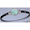 Black Titanium Tree of Life Hook Bracelet - Sterling Silver Wraps 4mm 6.5 Inch