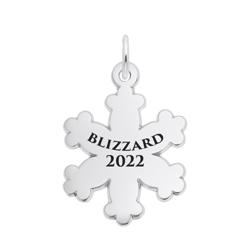 Blizzard Snowflake Charm  - 14K White Gold  - 10-2098-0-14KW