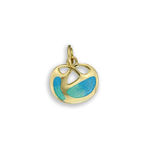 Blue Art Nouveau Pendant 18K  - NNG093A-X