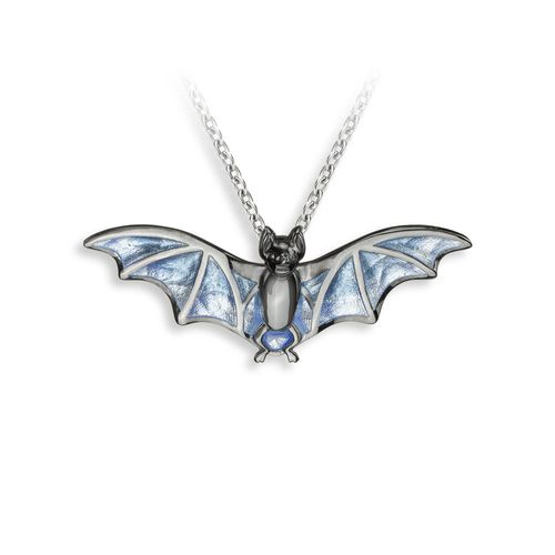 Blue Bat Black Rhodium Plated Necklace - NN0518A-BR