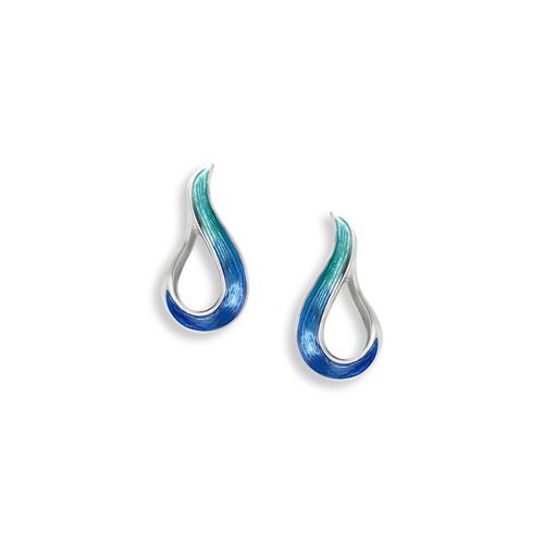 Blue Cut-Out Teardrop Posts - NE0532A