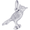 Blue Jay Bird Charm White Gold - 10-3849