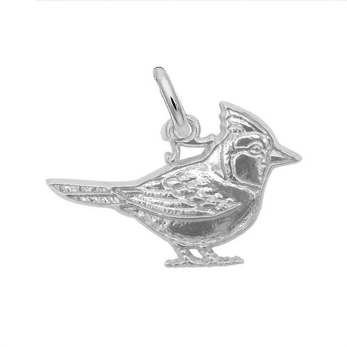 Blue Jay Charm - Sterling Silver-10-1119-0-SS