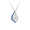 Blue Marquise Necklace  Sterling Silver - NN0576A