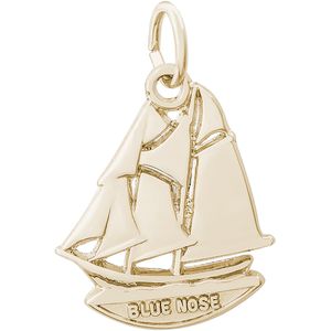 Blue Nose Nova Scotia Charm - Gold Plated - 10-2119