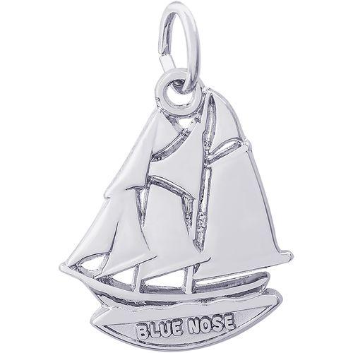 Blue Nose Nova Scotia Charm - Sterling Silver - 10-2119