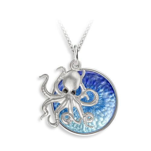 Blue Octopus Necklace - NN0526A