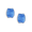 Blue Wide Hoop Post Earrings Sterling Silver - NE0603A