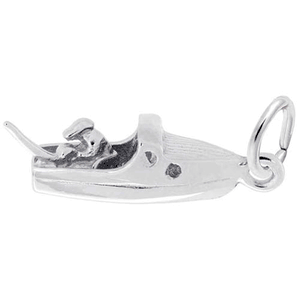 Boat Charm 14K While Gold - 10-698-0-14KW